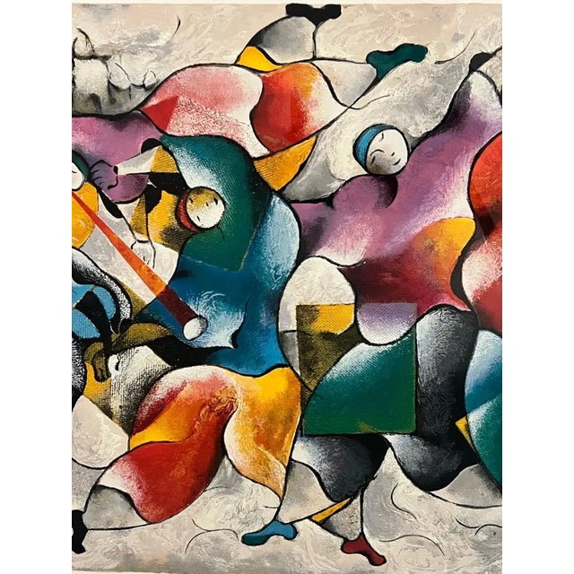 Gray David Schluss Midnight Celebration Serigraph Hand Signed , Numbered & Stamped 1995 For Sale - Image 8 of 11