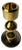 24-Karat Gold-Plated Candlestick by Hugo Asmussen for Asmussen Design For Sale