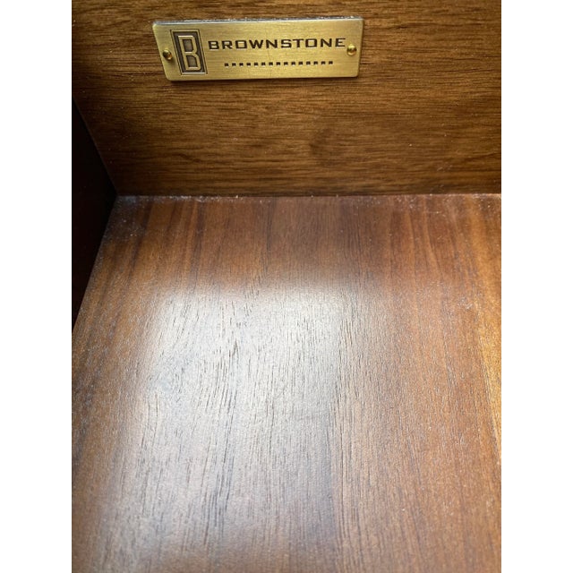 Wood Brownstone Furniture Nightstand For Sale - Image 7 of 8