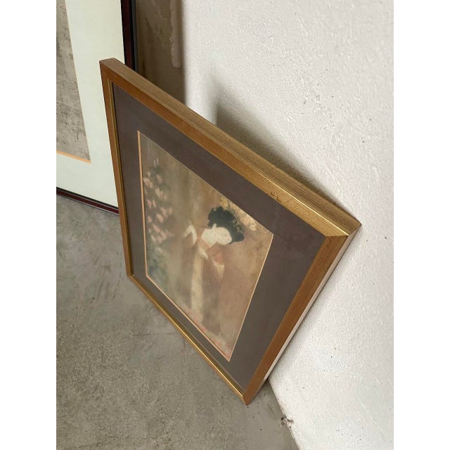 Chinese Scenes, 1980s, Prints, Framed, Set of 2 For Sale - Image 13 of 18