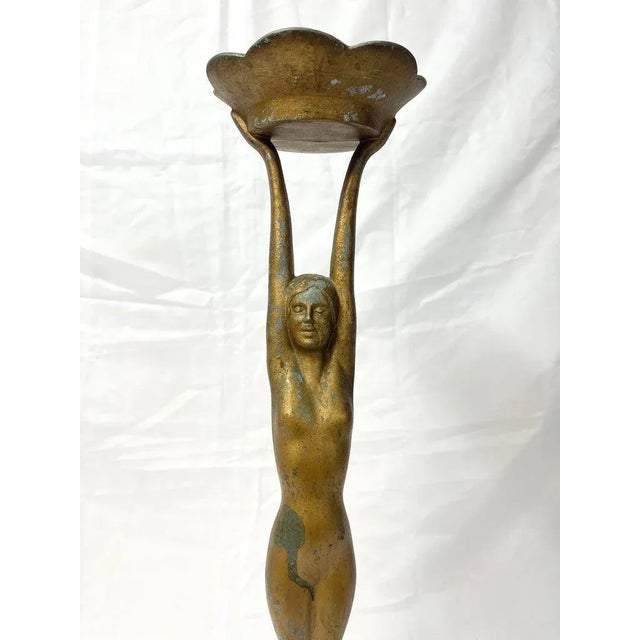 Art Deco Art Deco Nude Smoking Stand Signed Frankart For Sale - Image 3 of 12