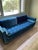 Details: • Brand: Rove Concepts • Model: Luca Sofa • Color: Blue velvet • Tufted bench seat with two back cushions •...