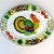 American 1980s Vintage Americana Boho Chic Thanksgiving Colorful Enamel Tole Turkey Platter. For Sale - Image 3 of 10