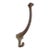Vintage Elongated Arm Cast Iron Wall Hook For Sale
