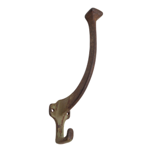 Vintage Elongated Arm Cast Iron Wall Hook