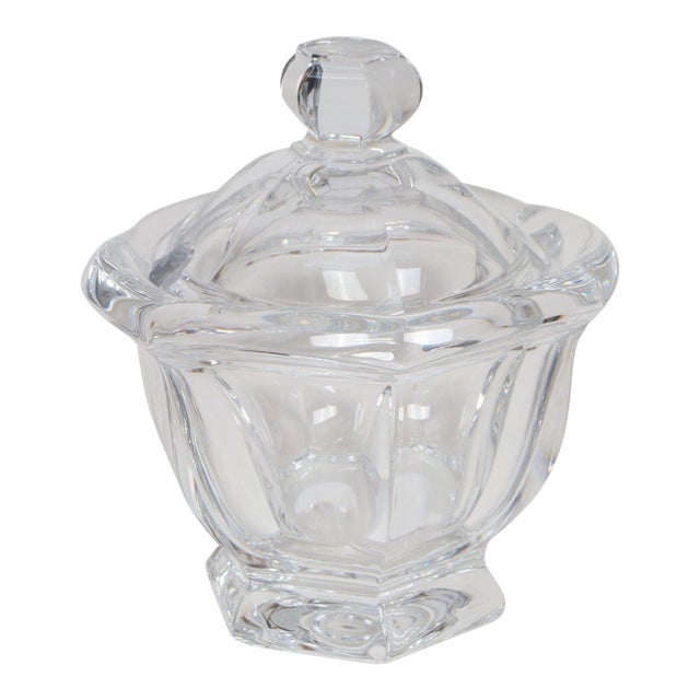 Vintage Baccarat Harcourt Missouri Crystal Lidded Sugar Bowl For Sale