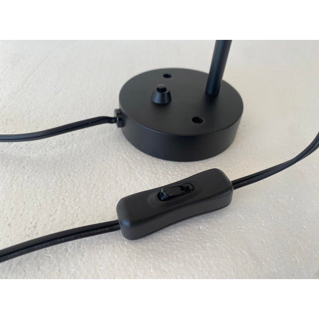 Black Danish Modern Arne Jacobsen Black Aj Wall Sconces For Sale - Image 8 of 9