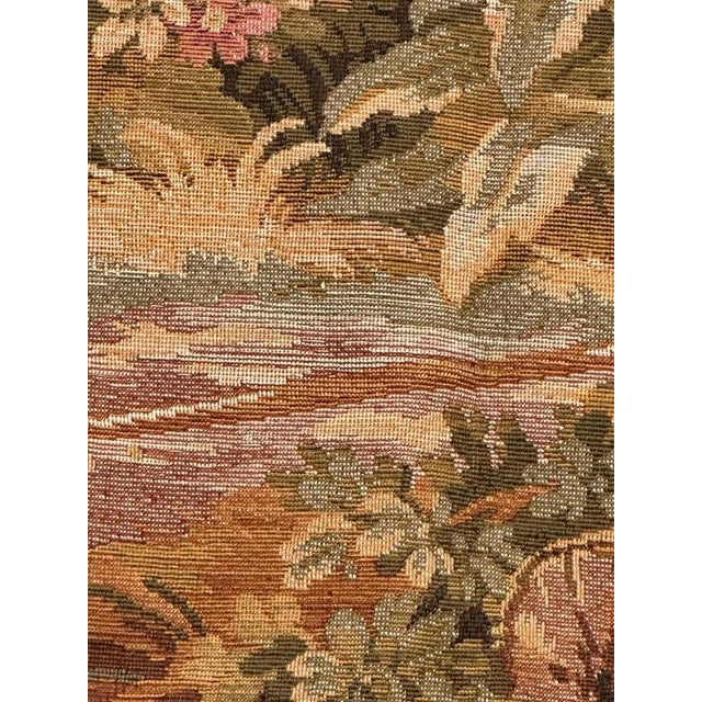 Vintage Aubusson Style Jacquard Tapestry, 1980s For Sale - Image 17 of 18