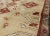Textile Vintage Turkish Oushak Rug With Bold Diamond Medallions in Red and Beige For Sale - Image 7 of 9