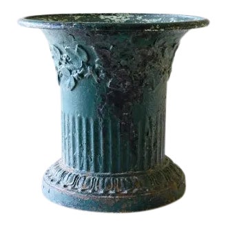 19th Century Iron Jasmin Planter Urn For Sale