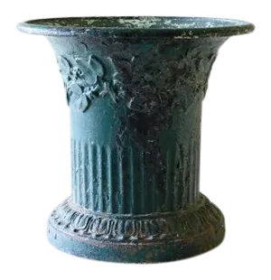 19th Century Iron Jasmin Planter Urn