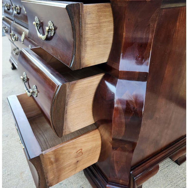 Wood 1990s Bombe Style Dresser From "Cardella" Line From Century Furniture For Sale - Image 7 of 12