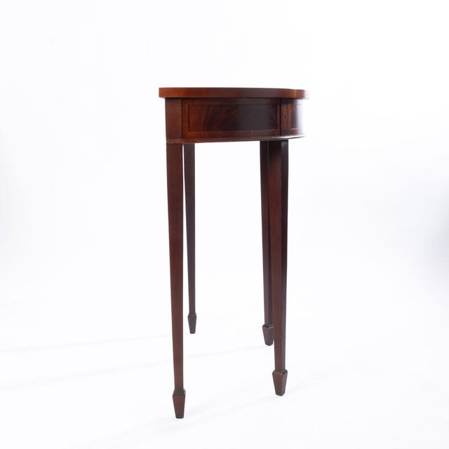Mid 20th Century Pair Hekman Demi Lune Tables For Sale - Image 17 of 18