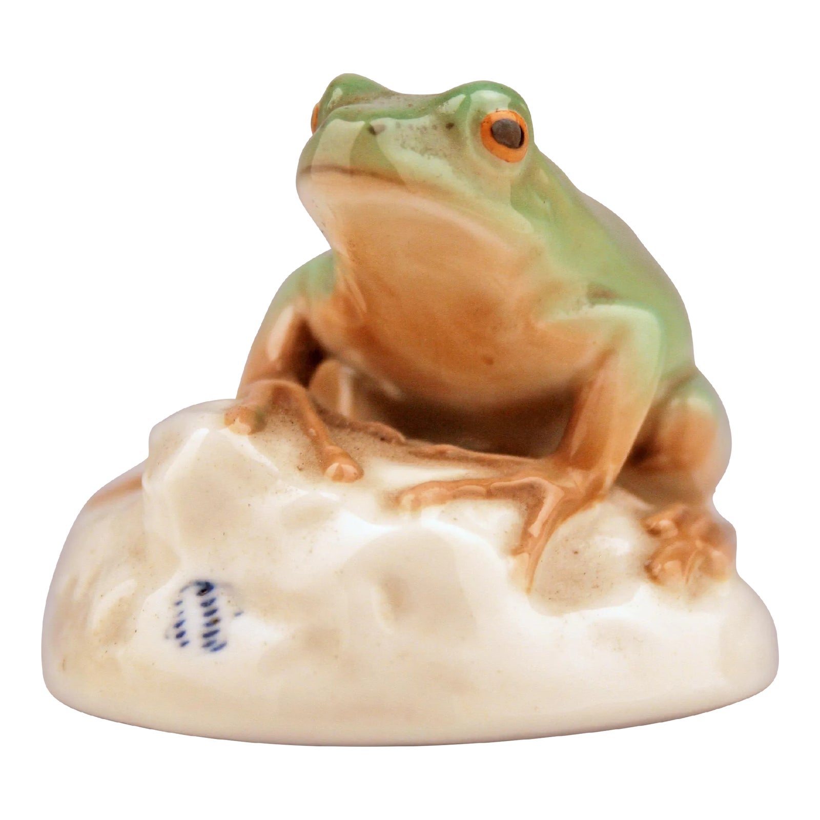 Mid-20th Century Modern German Glazed and Painted Porcelain Frog ...