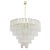 Large Murano Glass Crystal Tronchi Suspension Chandelier, Italy, 1990s For Sale - Image 13 of 13