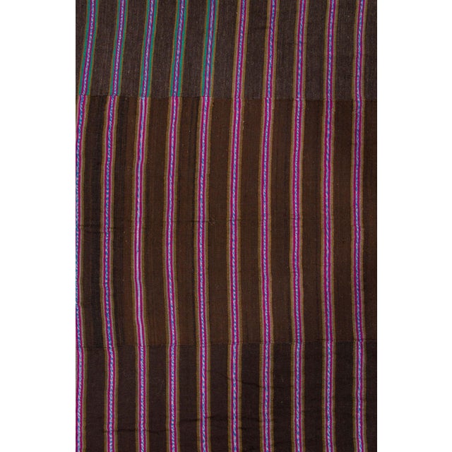 1950s Vintage Panelled Kilim Wool Rug With Pink Stripes by Rug & Kilim, 1950-1959 For Sale - Image 5 of 9