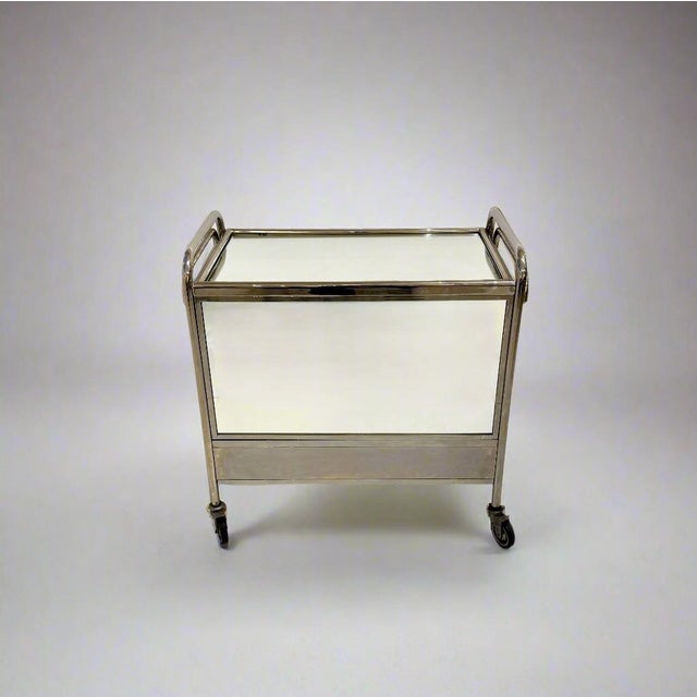 Metal Art Deco Bar Cart, France 1930s For Sale - Image 7 of 10