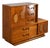 Young Manufacturing 1960's Vintage Mid Century Modern Brutalist 2 Piece Highboy Dresser, Attributed For Sale