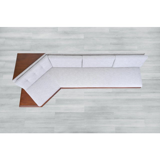 Vintage Walnut "Boomerang" Sofa by Adrian Pearsall for Craft Associates For Sale - Image 9 of 11