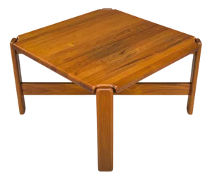 Danish Teak Coffee Table attributed to Niels Bach, 1960s