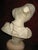 Cod. 1575 bust of a young girl. Marble sculpture. Early 20th century white carrara marble sculpture, depicting the bust of...
