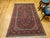 Vintage Persian Kashan Area Rug, Hand-Knotted Wool, Floral Pattern, Red & Navy, 5x7 For Sale - Image 4 of 17