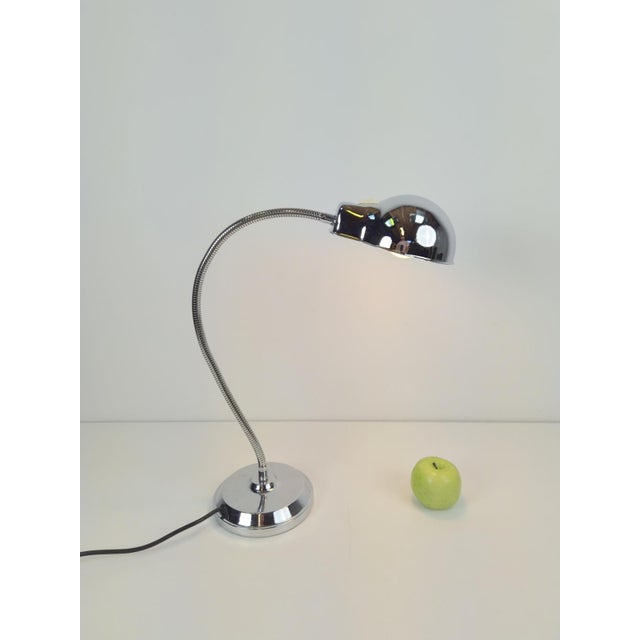 Chrome Table Lamp with Flexible Shade, 1950s For Sale - Image 6 of 9
