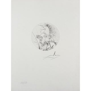 1960s Dali Les Metamorphoses Erotiques Hand Signed Numbered Etching Surreal Art For Sale