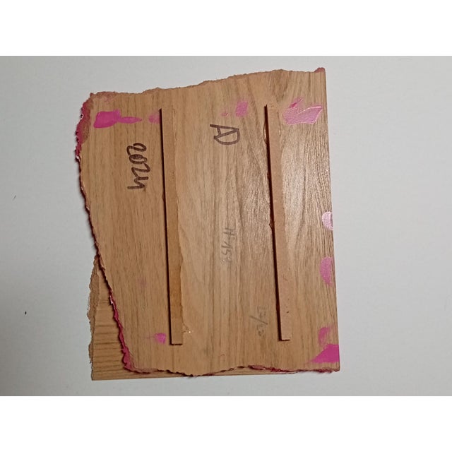 Wood Contemporary Abstract Aerosol on Assembled Masonite (Isorel) "Untitled 152" by Andre Debono For Sale - Image 7 of 7