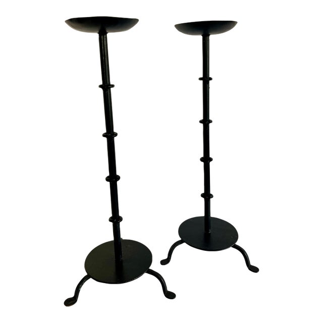 SpNish Revival Candel Sticks For Sale