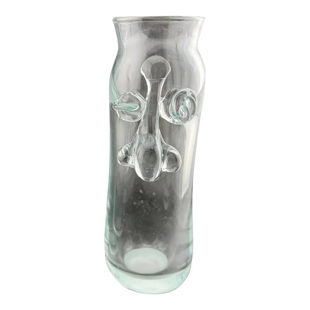 Jody Fine Glass Face Vase For Sale