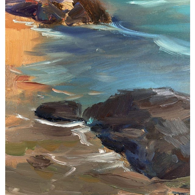 Oil Painting Seashore With a Boat Yuriy Suprunchuk For Sale - Image 9 of 10