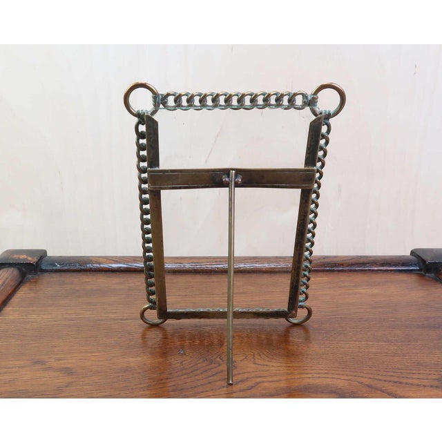 Early 20th Century Antique English Brass Ring Photograph Frames, 1900, Set of 2 For Sale - Image 5 of 7