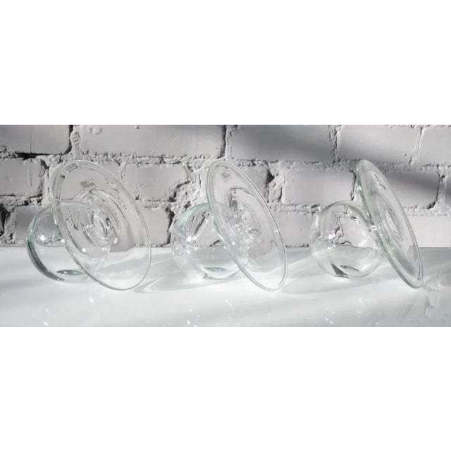 A set of three diagonal vases. Deru Design, Germany, 80th Unique design, exclusive sale in a set of three pieces.