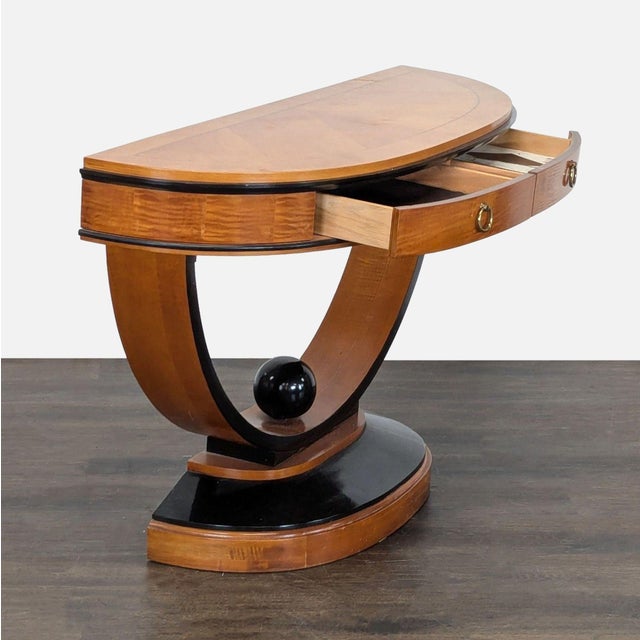 Mount Airy Furniture Company Vintage National Mt. Airy Vienna Console Table For Sale - Image 4 of 10