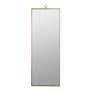 Zola Floor Mirror, Antique Gold For Sale