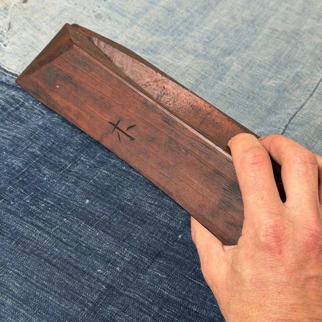 Wood Japanese Wooden Usu Pen Holder, 1900s For Sale - Image 7 of 18