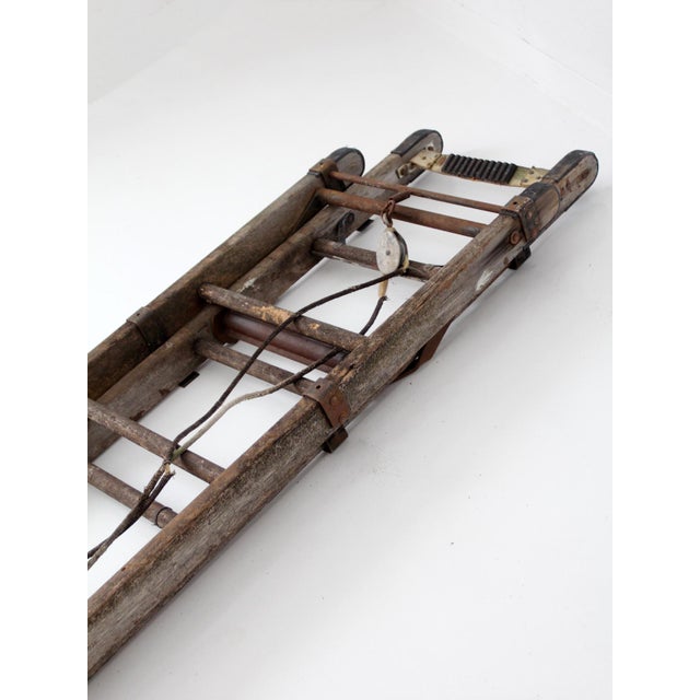Early 20th Century Oshkosh Patented Safety Ladder For Sale - Image 17 of 18