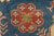 Blue Kazak Rug 8’11” X 12’1” Blue Wool Tribal Hand-Knotted Oriental Carpet For Sale - Image 8 of 12