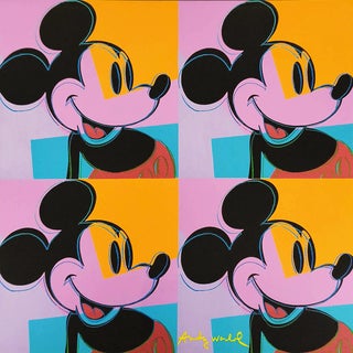 After Andy Warhol, Mickey Mouse, Limited Edition Lithograph, 1980s For Sale