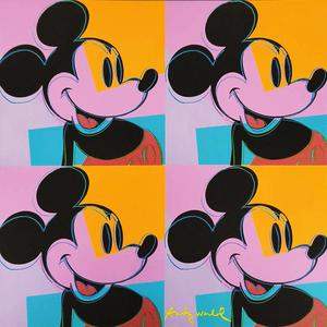 After Andy Warhol, Mickey Mouse, Limited Edition Lithograph, 1980s