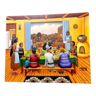 Monumental David P. Bradley - Feast Day Painting For Sale