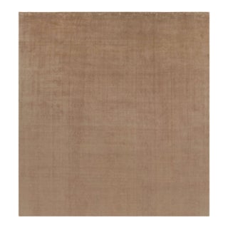 Rug & Kilim’s Oversized Contemporary Textural Rug in Beige-Brown Tones - 14x15 For Sale