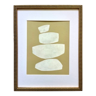 2026 "Banale" Abstract Painting on Paper by Artist r.k. Red For Sale