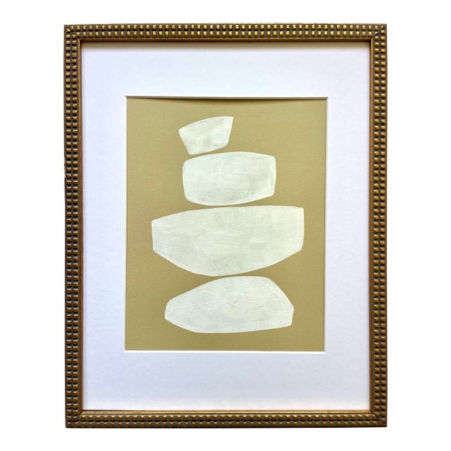 2026 "Banale" Abstract Painting on Paper by Artist r.k. Red For Sale