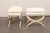 Mid 20th Century French Pair Curule Stools W/ Pillow Top Seat For Sale - Image 11 of 11