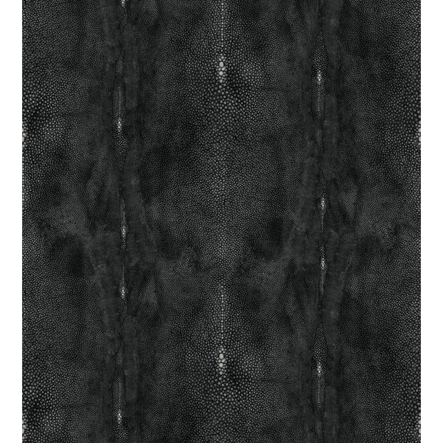 Sample - Jean Paul Gaultier for The House of Scalamandré Precieux Wallcovering, Noir For Sale