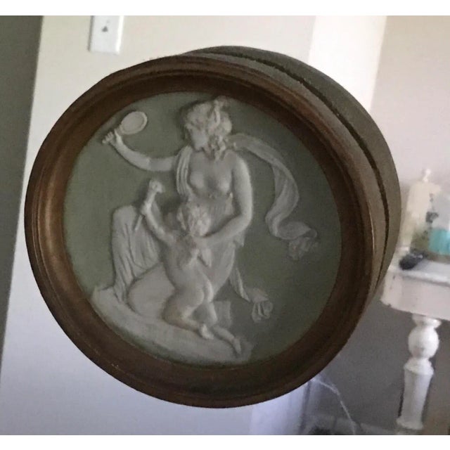 French 19th Century Mirrored Door With Medallion For Sale - Image 3 of 7