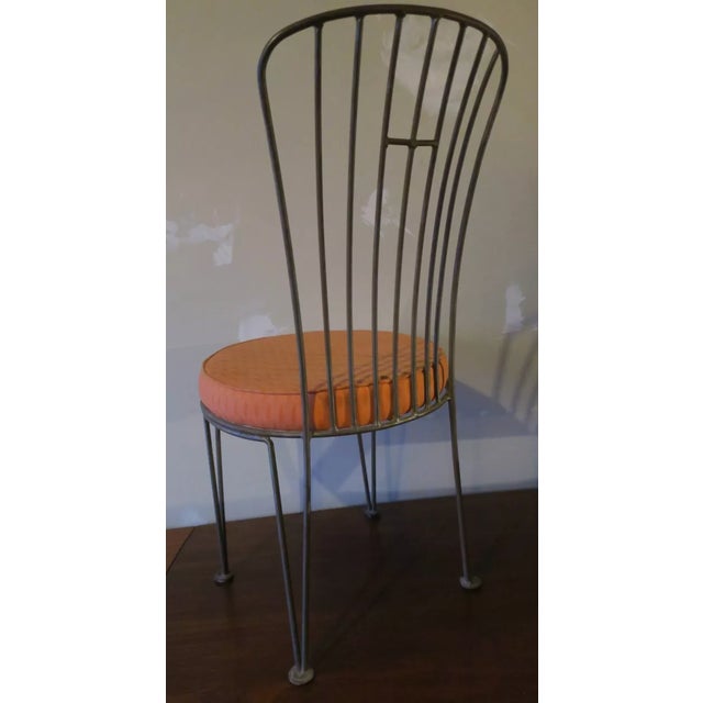 Mid-Century Modern Cast Iron Garden Chair For Sale - Image 6 of 9
