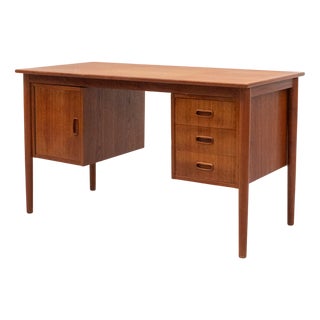 Danish Teak Desk, 1960s For Sale